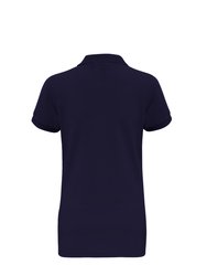 Asquith & Fox Womens/Ladies Short Sleeve Performance Blend Polo Shirt (Navy)