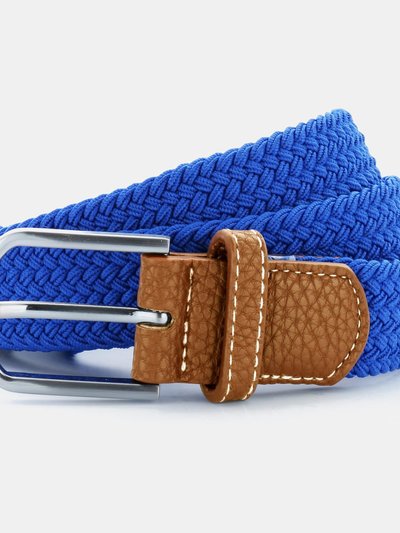 Asquith & Fox Fox Mens Woven Braid Stretch Belt - Royal product