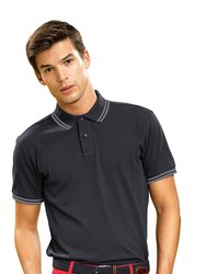Mens Classic Fit Tipped Polo Shirt