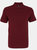 Mens Plain Short Sleeve Polo Shirt - Burgundy - Burgundy