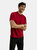Mens Plain Short Sleeve Polo Shirt - Cherry Red