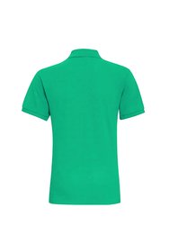 Mens Plain Short Sleeve Polo Shirt - Kelly