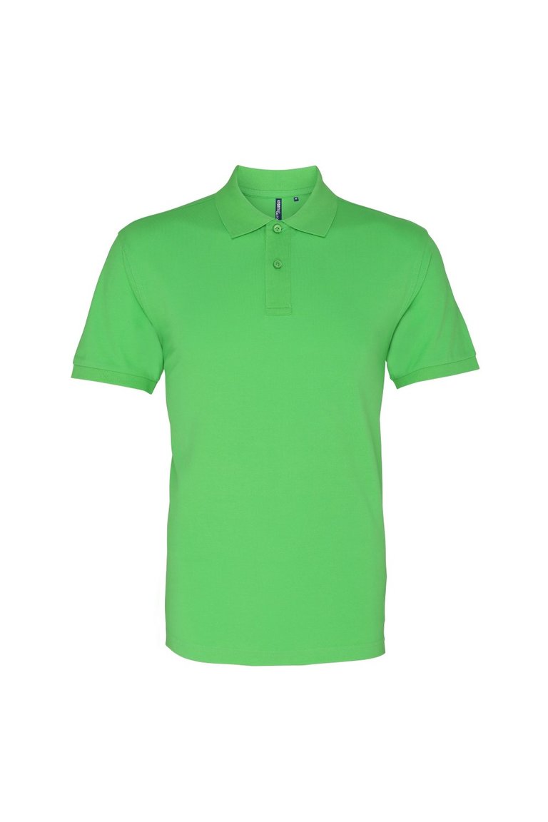 Mens Plain Short Sleeve Polo Shirt - Lime - Lime