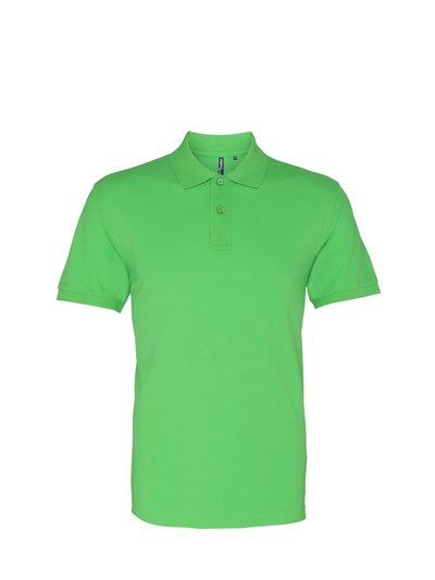Asquith & Fox Mens Plain Short Sleeve Polo Shirt - Lime product