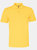 Mens Plain Short Sleeve Polo Shirt - Mustard - Mustard