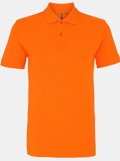 Asquith & Fox Mens Plain Short Sleeve Polo Shirt - Orange product