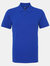 Mens Plain Short Sleeve Polo Shirt - Royal - Royal