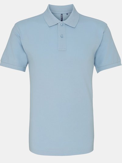 Asquith & Fox Mens Plain Short Sleeve Polo Shirt - Sky product