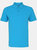 Mens Plain Short Sleeve Polo Shirt - Turquoise - Turquoise