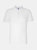 Mens Plain Short Sleeve Polo Shirt - White - White