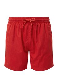 Mens Swim Shorts - Red/Red - Red/Red