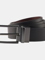 Asquith & Fox Mens Two-Way Leather Belt (Black/Brown) - Black/Brown