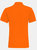 Mens Plain Short Sleeve Polo Shirt - Orange