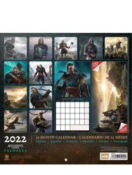 Assassins Creed Valhalla 2022 Wall Calendar (Navy) (One Size)