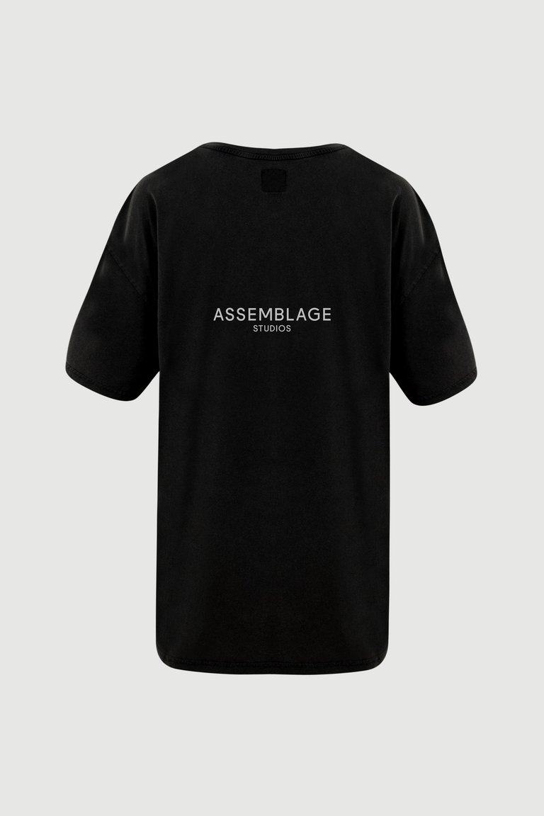 Assemblage Studios Logo T-Shirt - Back Print - Black