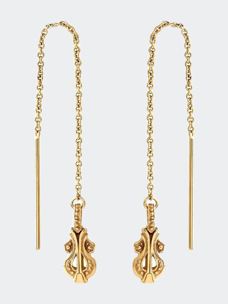 Melody Gold Threader Earrings - 18k Gold