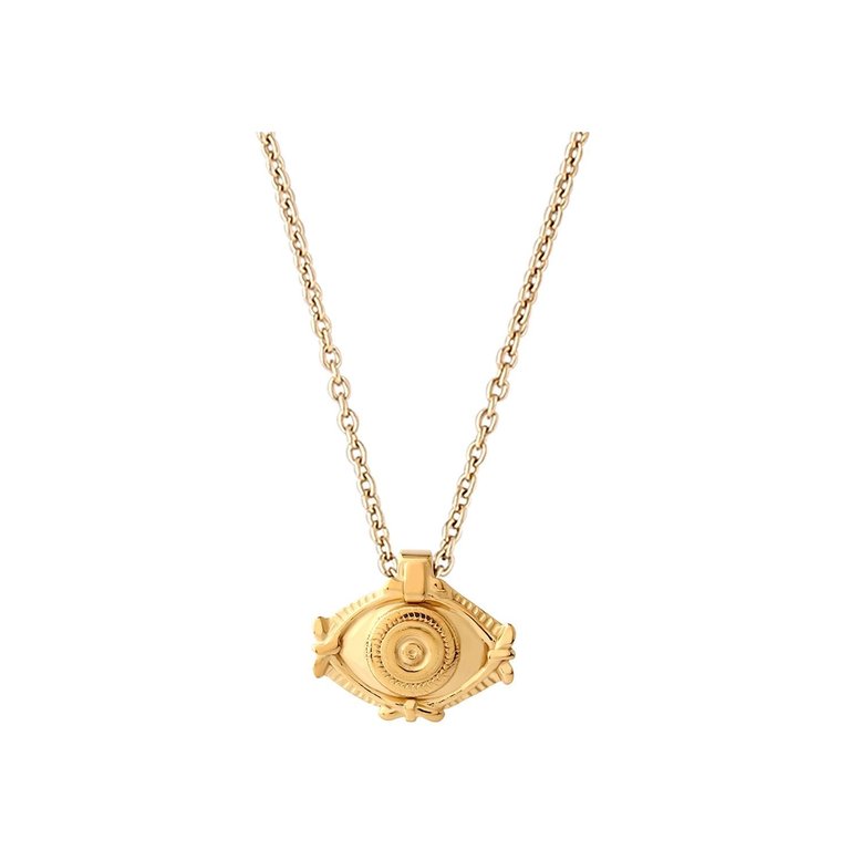 Protection Charm Necklace In Gold - 18k Gold