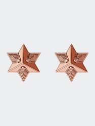 Star Stud Earrings - Rose Gold - Rose Gold