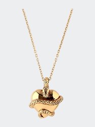 Wise Heart Gold Charm Necklace - 18k Gold