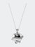 Wise Heart Silver Charm Necklace - Silver
