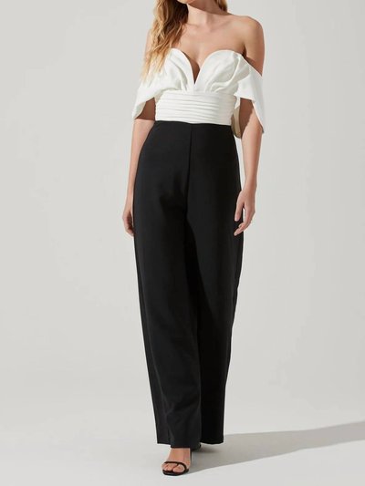 ASTR the Label Betania Wide Leg Jumpsuit In Black product