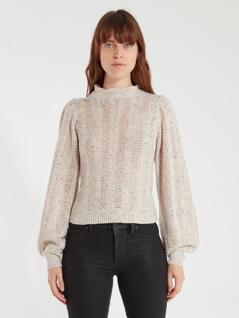 Brynn Textured Pointelle Sweater 