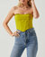 Corset Shanna Top In Lime Green