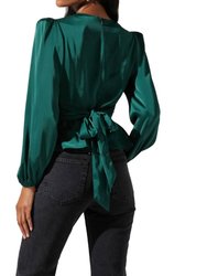 Eliana Top In Forest Green