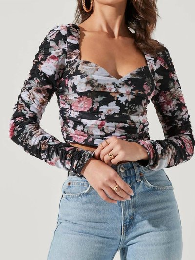 ASTR the Label Erica Floral Ruched Top product