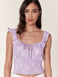 Eva Floral Ruffle Top