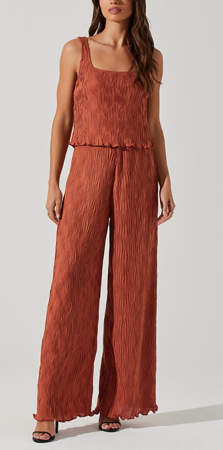 Janesa Rust Pant In Brown