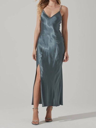 ASTR the Label Kathleen Rhinestone Trim Midi Dress product