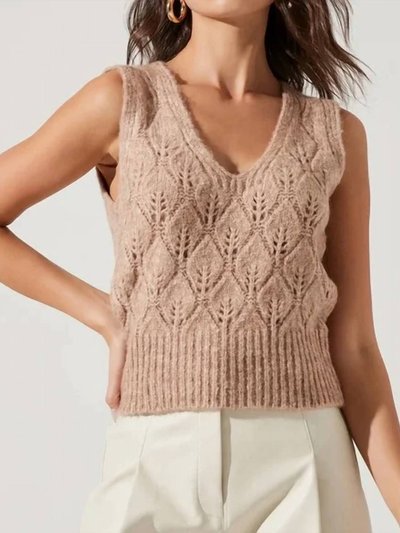ASTR the Label Knit Vest In Taupe product