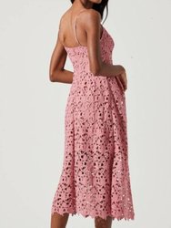 Lace A Line Midi Dress
