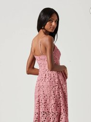 Lace A Line Midi Dress