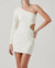 Lavinia Cutout One Shoulder Mini Dress - Off White