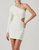 Lavinia Cutout One Shoulder Mini Dress - Off White