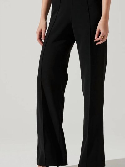 ASTR the Label Madison High Waist Pintuck Trouser Pants In Black product