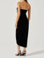 Meghan Velvet Midi Dress In Black