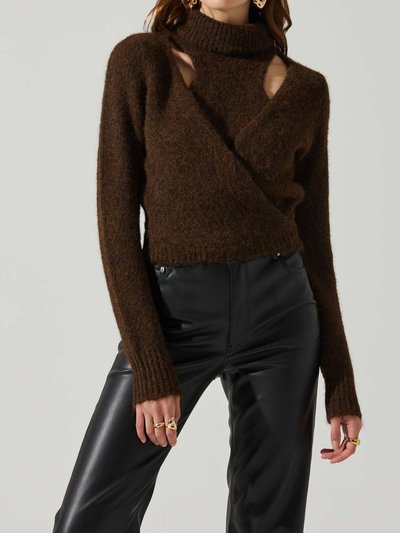 ASTR the Label Natasha Wrap Turtleneck Sweater product