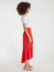 Nova Ruffle Midi Skirt