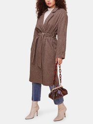 Roxanne Tie Waist Coat  - Mocha