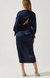 Sadyra Drop Shoulder Wrap Dress In Navy