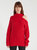 Sepulveda Cold Shoulder Turtleneck Sweater  - Cherry Red