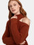 Sepulveda Cold Shoulder Turtleneck Sweater