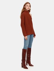 Sepulveda Cold Shoulder Turtleneck Sweater