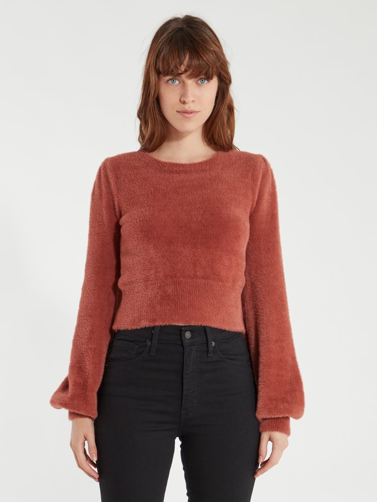 Sorbet Puff Sleeve Sweater 