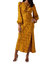 Suzy Floral Cutout Dress In Mustard - Mustard
