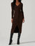 Vesper Knit Midi Dress - Dark Brown