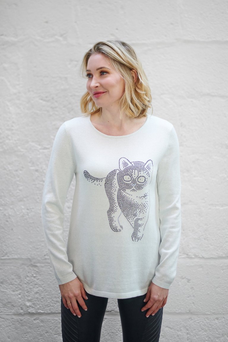 Housecat Pullover  - White